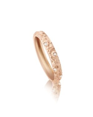 AD07RS Anello con Diamanti Rosa in Oro Rosa - Mariae Nascenti Diamonds Anelli Riviere Diamanti e Fedi Nuziali con Diamanti Milano Roma Canton Ticino