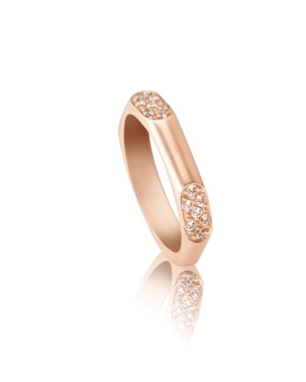 AD12OV Anello Riviere Diamanti Timless in Oro Rosa - Mariae Nascenti Diamonds Anelli Riviere Diamanti e Fedi Nuziali con Diamanti Milano Roma Canton Ticino