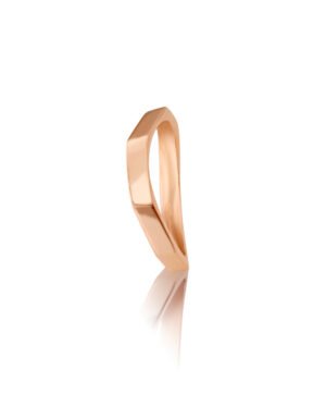 FN05OT Fedi Nuziali Design in Oro Rosa - Anelli Riviere Diamanti e Fedi Nuziali con Diamanti Milano Roma Canton Ticino