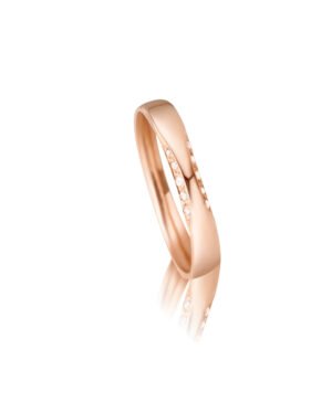 GAD18TV Anello con Diamanti Eternity in Oro Rosa - Anelli Riviere Diamanti e Fedi Nuziali con Diamanti Milano Roma Canton Ticino